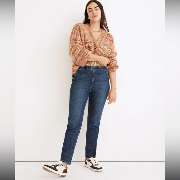 NWT Madewell Pull-On Straight Jeans in Saull Wash, size 33 - Picture 1 of 8